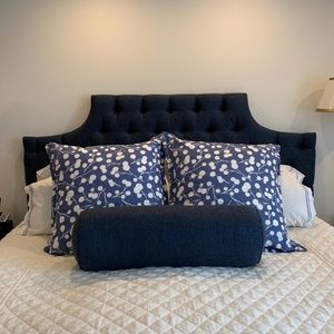 Blue & White print Euro sham covers(pair)